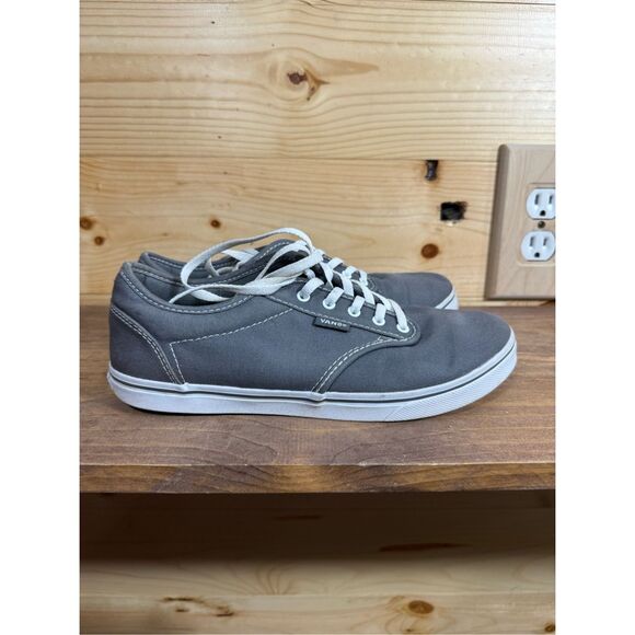 VANS Women's Size 7 Atwood Pewter Dark Gray Canvas Low Top Lace Up Sneak… - Picture 5 of 12